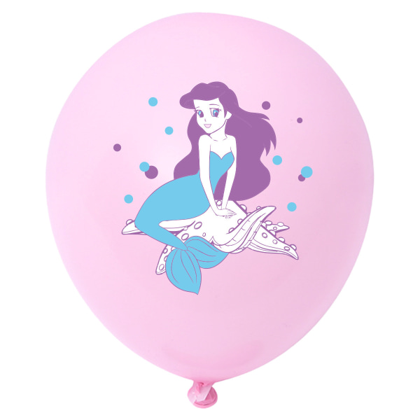 Nytt sjöjungfrutema födelsedagsfest dekoration ballong barnkalas tillbehör