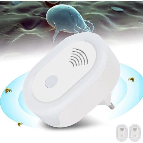 Ultraljudsenhet för kvalsterkontroll, 2-pack (europeisk standard), direkt plug-in-typ