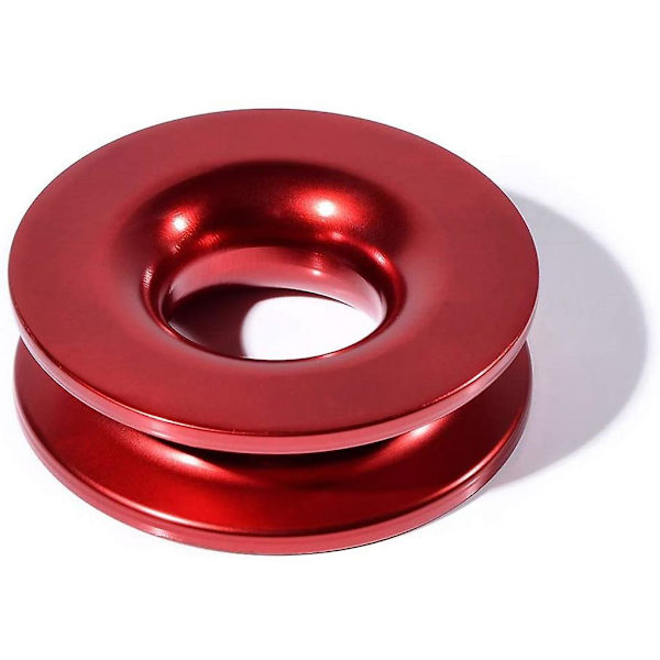 Snatch Block Recovery Ring 3/8 1/2\" Spiltromlesystem til Bugsering Red and rope