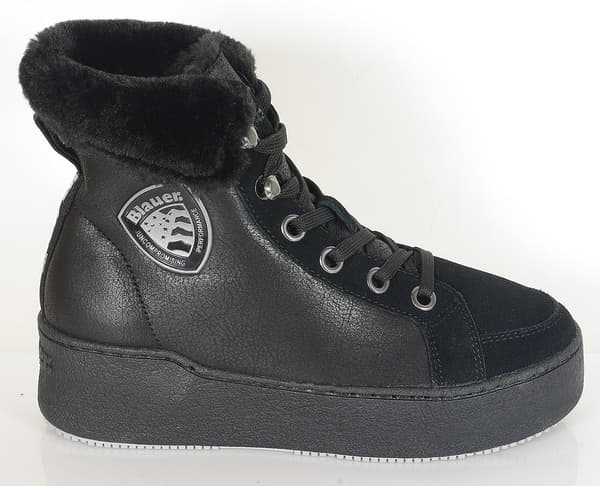 Blauer. USA Madeline04 ankle boots leather she black