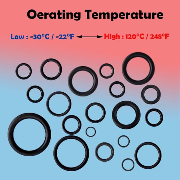 32 storlekar 1540 st O-ringssortiment kit metrisk nitrilgummi O-ring set