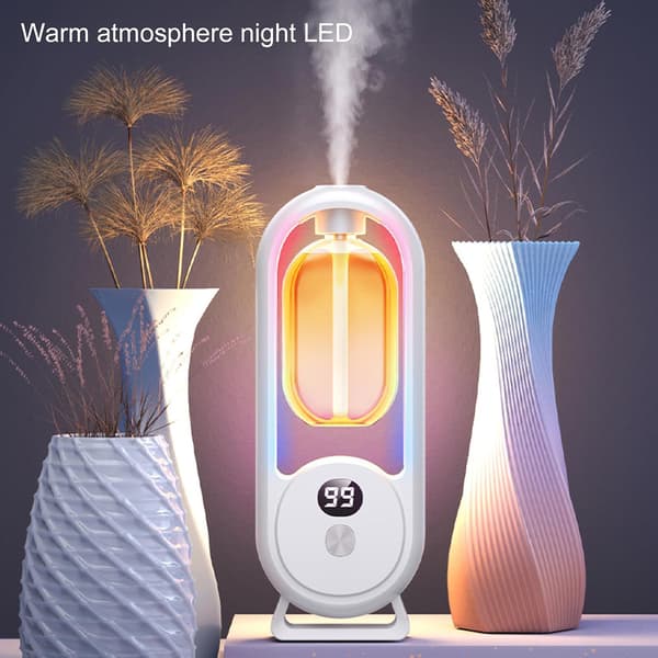 Automatisk Aromaterapi Diffuser, Automatisk Spray Diffuser, Toalettluftfräschare, Smart Aromaterapi Diffuser, Mini Luftfräschare & Luftfuktare