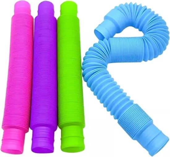 20 st sensoriska rör, färgglada interaktiva fidget-leksaker för kreativitet, lek och avkoppling, sensoriskt leksaksset för barn