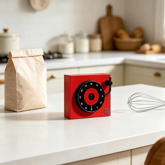 Magnetisk retro kökstimer med skivspelar-design - Mekanisk kökstimer (inga batterier krävs) - Analog timer för kök, studier och kontor