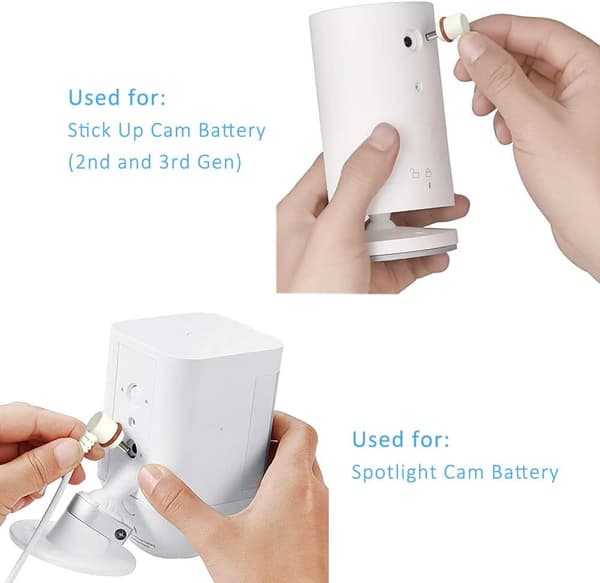 Solpanel för Ring-kameror, 1-pack solpanel kompatibel med Ring Stick Up Cam/Pro Battery, Ring Spotlight Cam Plus/Pro Battery, med USB-C-port