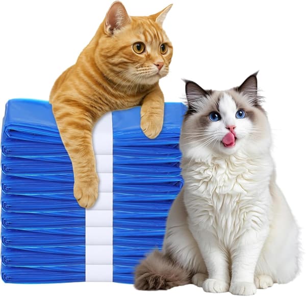 10-pack påfyllningspåsar för kattströ, 100 % förbättrad luktkontroll, generiska påfyllningar kompatibla med Standard, Plus och XL-hinkar