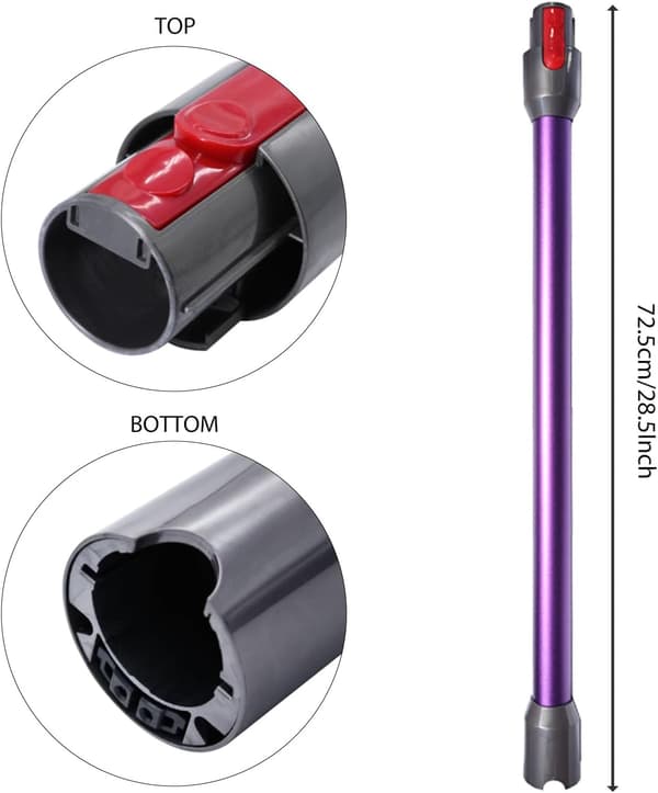 Snabbkopplingsrör Ersättning för Dyson V7 V8 V10 V11 V15 – 969109-01 Förlängningsrör – Blå