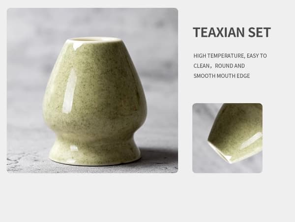 Matcha-te-set, traditionellt startkit med visp och skål, presentkit för teälskare, jul och Sinterklaas, matchapulver ingår ej