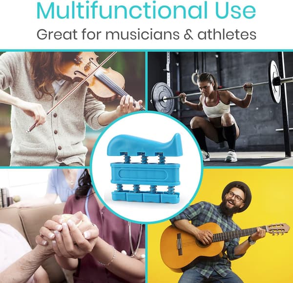 4-pack fingerstärkare, handgreppstränare, 3–14 lb motstånd för gitarr, musiker, klättring och handträning