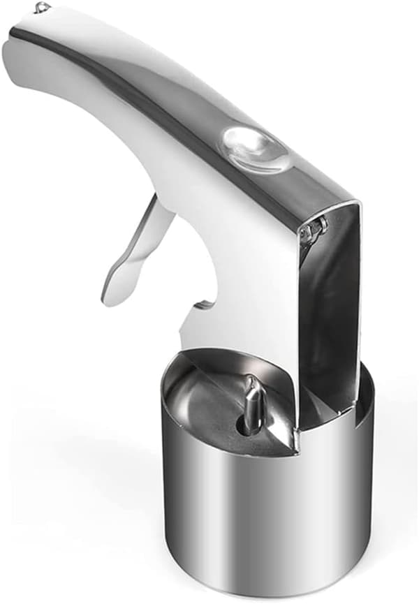 2-pack glasskopor, stor kapacitet, cylindriska glasskopor med avtryckarfunktion