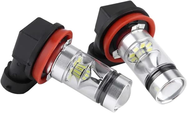 2x H8 H9 H11 6000K Supervit 100W LED-strålkastarsats – Dimljus / Körljus