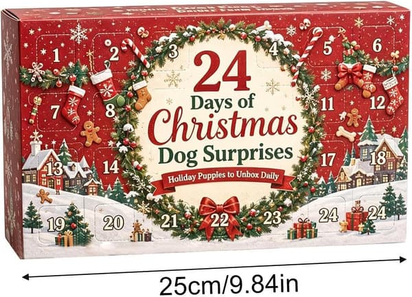 Hundadventskalendrar 2026-2D Akryl Hundprydnadsset