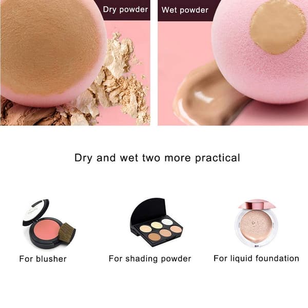 Sminksvamp, Beauty Makeup Blending Sponge Puff Blender Foundation-svamp Concealer-svampar Applikatorsvampar 8 st