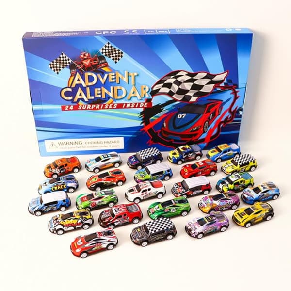 Hot Wheels adventskalender 2025 med 24 samlarbilar för barn