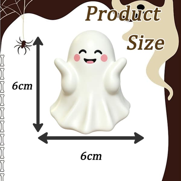 Halloween Spökfigur Söta Spökstatyer i Harts 1 st