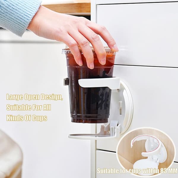 Vikbar mugghållare, väggmonterad mugghållare för glas ölflaskor läskmuggar, platsbesparande kaffemuggsorganisatör för hemmakontor, universell multi