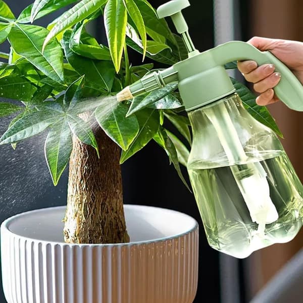 Justerbar Munstycke Tryckspruta – Handhållen Pump för Trädgård, Rengöring, Bilvård, Växter – Plastmister