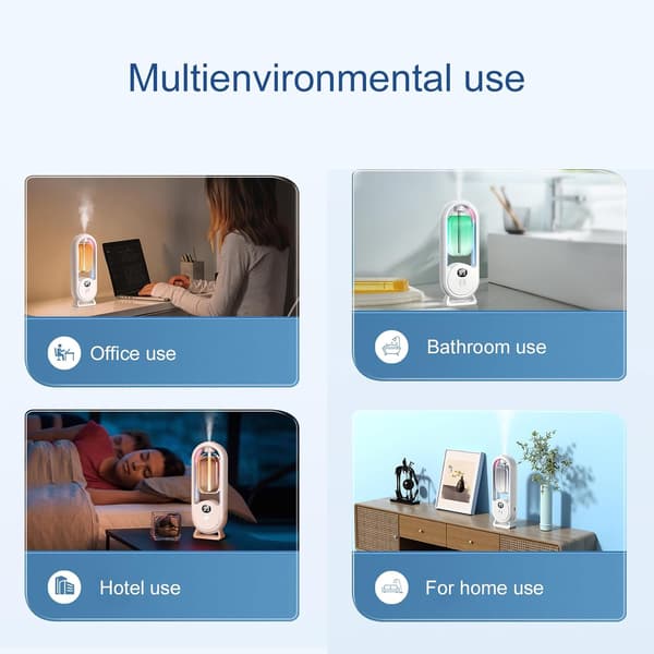 Automatisk Aromaterapi Diffuser, Automatisk Spray Diffuser, Toalettluftfräschare, Smart Aromaterapi Diffuser, Mini Luftfräschare & Luftfuktare