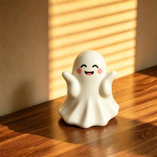 Halloween Spökfigur Söta Spökstatyer i Harts 1 st