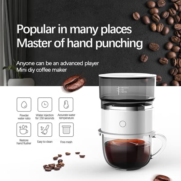 Droppkaffebryggare med extra kaffekanna – perfekt för kök och kontor