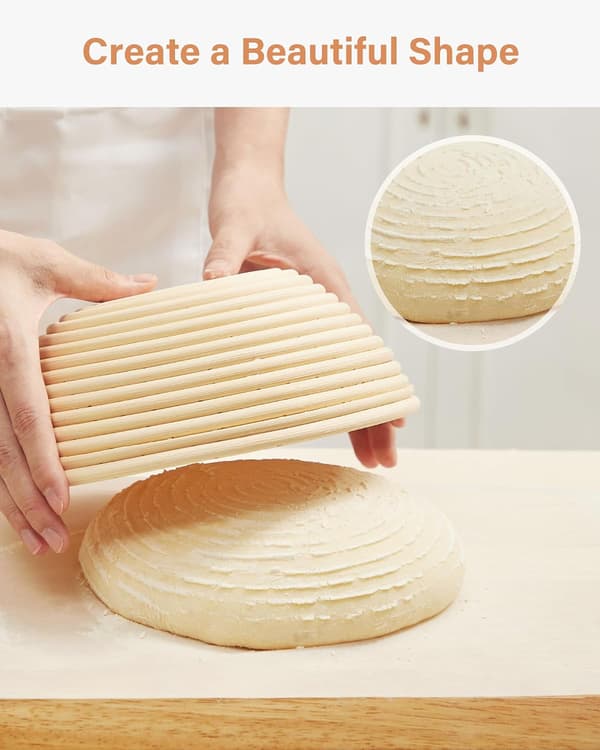 1 x Brödjäskorgset (Rund) – Brödjäskorgar, Surdegsjäskorgar – Brödbakningskit – Present till Bagare – Bakredskap