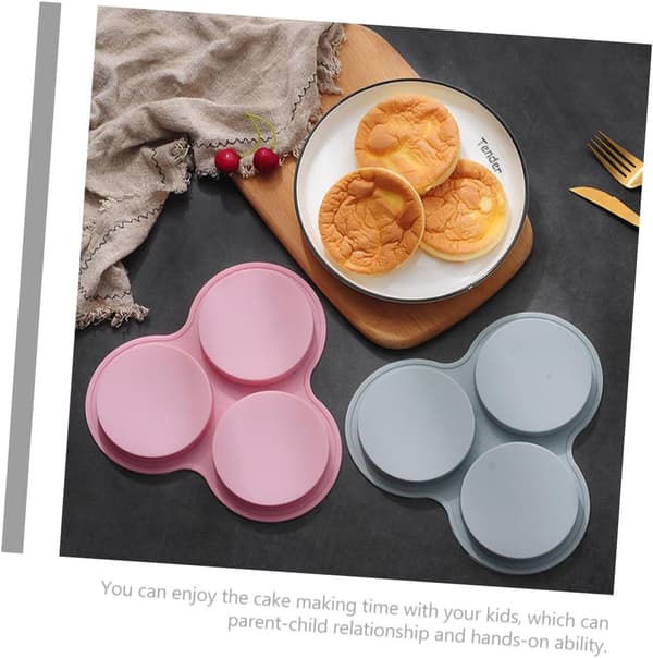 2 st non-stick silikonkakform Jumbo muffinsform Flexibel bakning för moussekakor muffins och mer mat silikonbakform