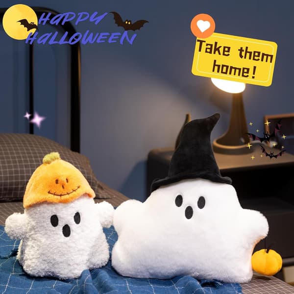 12\" Halloween Spöke Plysch, Pumpahatt Gosedjur