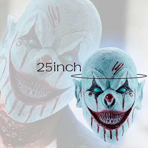 Skräckclownmask Skrämmande Mördar Halloween Cosplay Mask