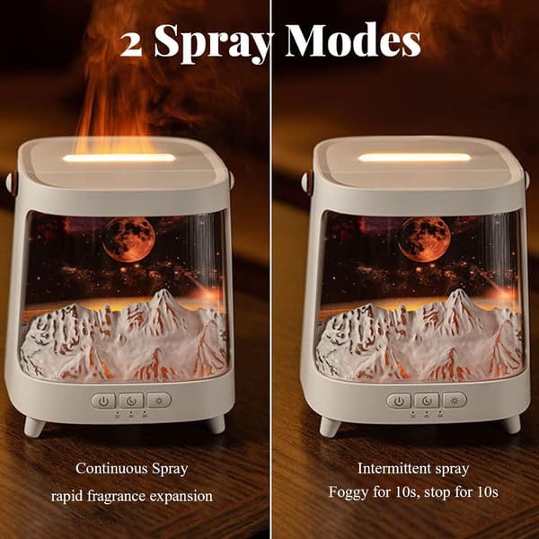 Luftfuktare med 7-färgsbelysning, aromadiffuser för eteriska oljor, timer och automatisk avstängning, 200 ml luftfuktare för hemmakontor sovrum