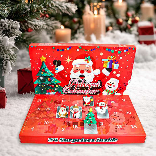 Adventskalender med 24 olika pull-back-fordon, julklappar för pojkar