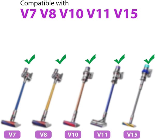 Snabbkopplingsrör Ersättning för Dyson V7 V8 V10 V11 V15 – 969109-01 Förlängningsrör – Blå