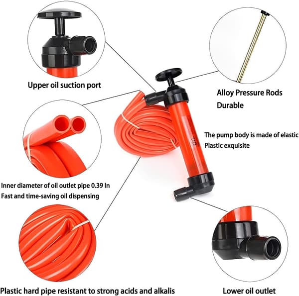 200cc Manuell Sifonpumpkit – Multifunktionell Vätskeutsug för Bilolja, Gas, Vatten, Vätske- och Luftöverföring