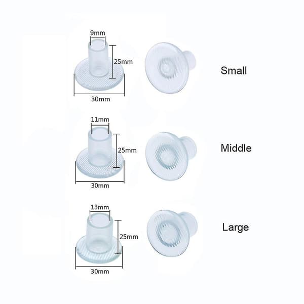 30 Par Klara Hælhætter til Sko, Stop for At Gå på Græs, Small/Medium/Large ..