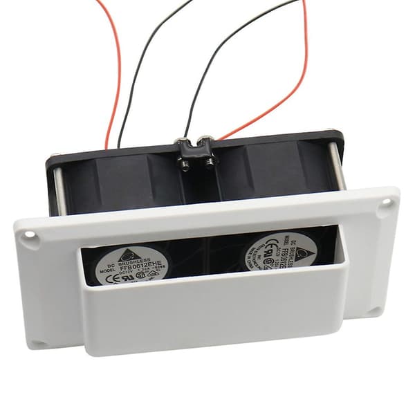 til DC 12V Køkkenventilator Udsugningsventilator til Campingvogn Trailer Universal RV Interiør Luft Whit .. White High power