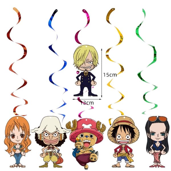 ONE PIECE Tema Bursdagsdekorasjon Engangsservise Party Banner