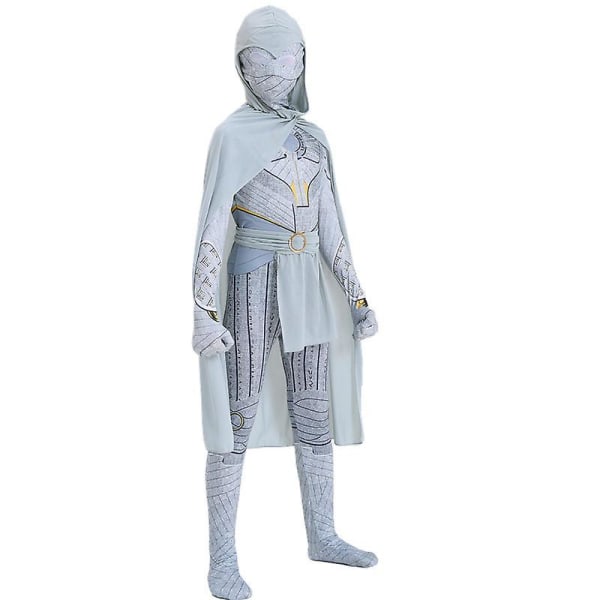 Moon Knight Børnekostume Cosplay Festkjole + Sjal + Bælte 100cm Y 110cm