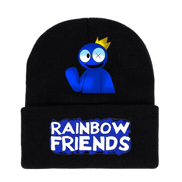 Roblox Rainbow Friends Stickad Mössa Kall Vinter Varm Cap e Game A4