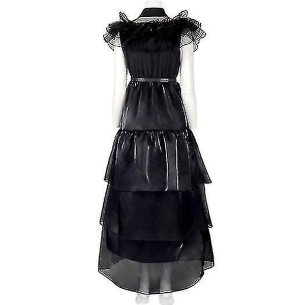 Sort Spøgelsesagtig Familiekjole Kostume Kvinder Cosplay Kjole Til Halloweenfest W 120CM