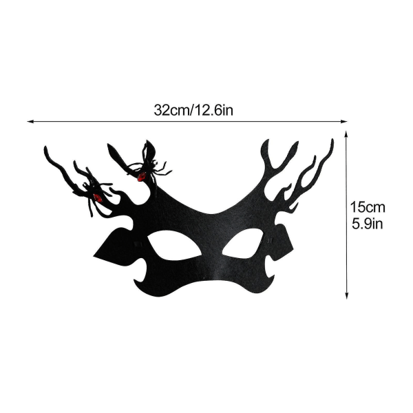 Festlig edderkoppemaske Edderkoppehovedbånd Hårbøjler Tilbehør til Halloween-festkostume