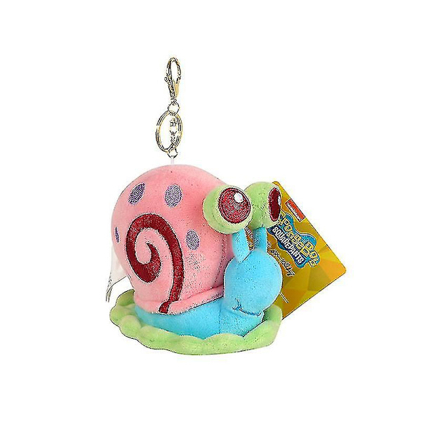 Svampbob Fyrkant Hänge Plyschleksak Patrick Star Squidward Tentakler Tecknad Fylld Dockhänge Barn Födelsedagspresent W 8.5cm Gary the Snail