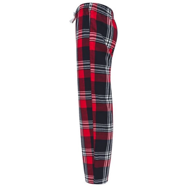 SF Minni Barn/Barn Tartan Loungebroker 5-6 år Rød/Navy Red/Navy Check 5-6 Years