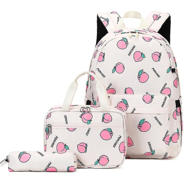 Print set Lätt skolväskor College bokväska W Beige