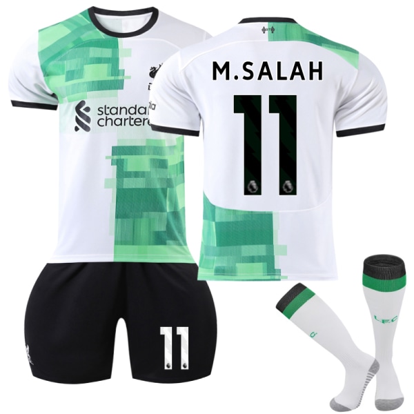 2023-2024 Liverpool Away Kids Football Shirt Kit nr. 11 Salah T 16