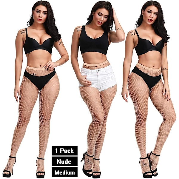 6-pack Strumpbyxor med hög midja Nätstrumpor Lårhöga strumpor / STYLE2