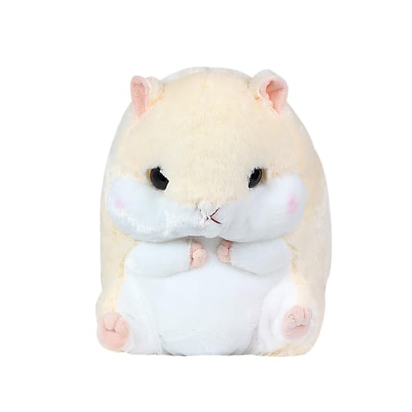 Sødt plys hamster bamse legetøj med tæppe beige Hamster Only