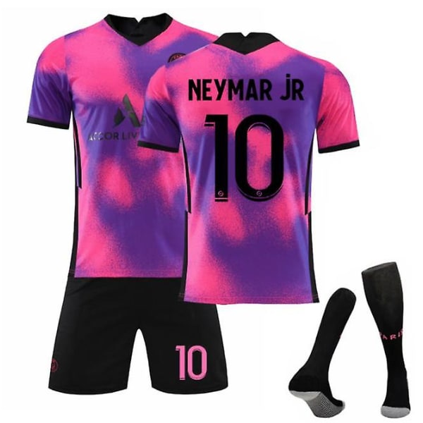 Fodboldsæt Fodboldtrøje Træningstrøje Neymar kids 18(100-110cm)