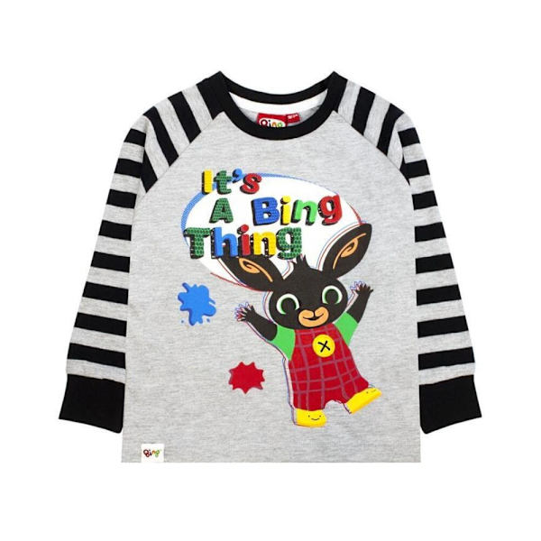 Bing Bunny Gutter Its A Bing Thing Langermet Pyjamas Sett 2-3 År Grey/Black 2-3 Years