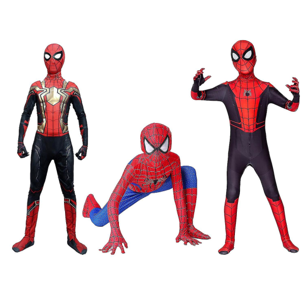 3-12 år Kids Spider-man Cosplay Cosplay Jumpsuit Q A 7-9 Years