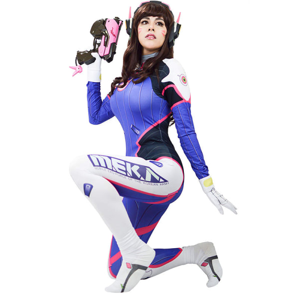 Dva Cosplay-asu Halloween-puku W 2XL