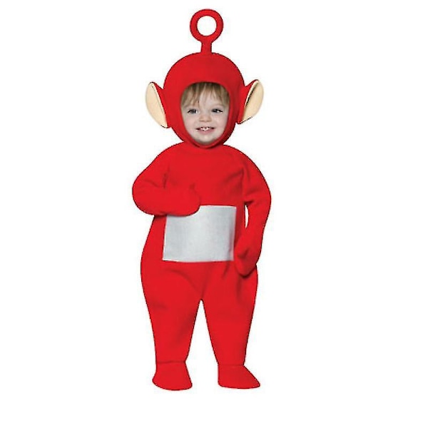 Teletubbies kostume til børn Børn Sjov Dipsy Po Laa Tinky Winky Onesie Julefødselsdagsfest Halloween kostume W Po Teletubbies Kids 145cm*Teletubbies